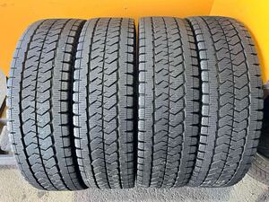 【5836】195/80R15 4本セット冬タイヤバリ山BRIDGESTONE BLIZZAK VL10 [2023年】