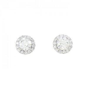 【リメイク】PT/ST ダイヤモンド ピアス 0.530CT 0.531CT E SI2 EXT