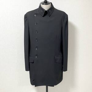 2018AW Yohji Yamamoto Pour Homme ウールギャバ ダブル コート ジャケット 黒 ヨウジヤマモト プールオム ジャケット archive 4070178