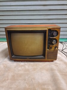 昭和レトロ アンティーク ブラウン管テレビ 当時物 インテリア NEC ct-257z ジャンク 【24/01】