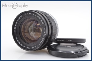 ★実用美品★ コニカ KONIKA KONISHIROKU HEXANON 52mm F1.4 前キャップ&レンズフィルター付 同梱可 #yk12