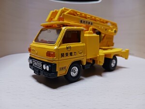 送料込★希少絶版★トミカダンディ★キャンター高所作業車★スカイマスター★レトロ★当時物★三菱ふそう★FUSO★1/43★関東電力