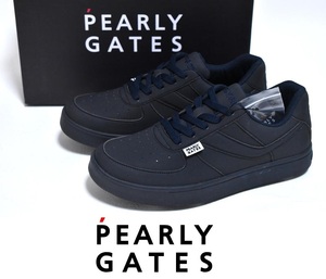 【送料無料】新品 PEARLY GATES ローカット ゴルフシューズ 25.5cm 053-1992303 ネイビー パーリーゲイツ スパイク