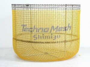 60ME3▲【11】未使用品Shimizu/シミズTechno Mesh/テクノメッシュ約38cm オレンジ色タモ網用替網・あゆアユ釣り