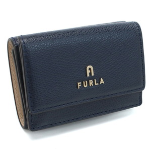 フルラ FURLA FURLA CAMELIA 三折財布小銭入付き　ブランド WP00318　ARE000　2717S MEDITERRANEO+BALLERI ネイビー系