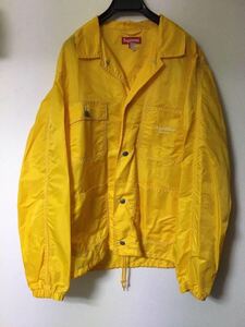 Supreme 16SS Nylon Chore Coat ClassicLogo Jacket yellow L 黄色 コーチ coaches イエロー ブルゾン ナイロン