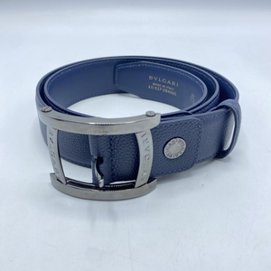 【中古】BVLGARI ベルト 284666 ネイビー ブルガリ[240010440359]