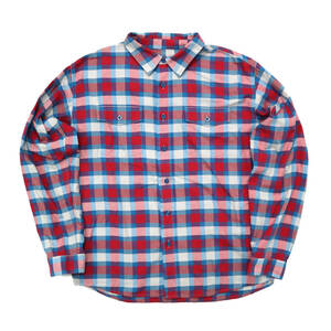 2015年 PATAGONIA パタゴニア BUCKSHOT SHIRTS バックショット シャツ オーガニックコットン アウトドア 古着 メンズ M キャンプ アメカジ