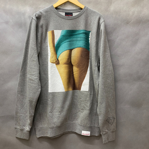 送料無料【L】Diamond Supply Co. 正規品 トレーナー crewneck ダイヤモンドサプライ ピスタグ付き グレー photo