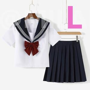 【期間限定セール中】Lサイズ　新品　半袖　制服　高校　レディース W/W