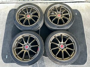 引き取り可　WORK EMOTION ZR10　19×8.5J　＋45　PCD120　4本　ワークエモーション　中古品