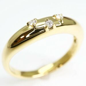 美品!!＊TASAKI(田崎真珠)K18天然ダイヤモンドリング＊j 約3.1g 9.0号 diamond ring 指輪 jewelry EC2/EC2