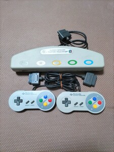 起動OK Nintendo SUPER FAMICOM CONTROLLER スーパーファミコン コントローラ ハドソン スーパーマルチタップ SFC ニンテンドー スーファミ