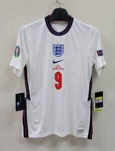 EURO2020 イングランド ENGLAND(H)＃9 ケイン KANE 半袖 Nike イタリア決勝戦仕様 L or XXL