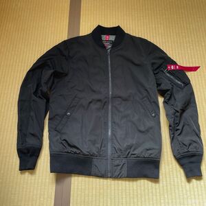 ALPHA INDUSTRIES フライトジャケット アルファ MA-1 AVIREX ブラック アルファ インダストリーズ Alpha Industries ミリタリージャケット