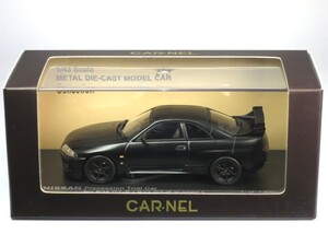 CAR-NEL 1/43 日産 R34 GT-R 先行試作車 (R33 GT-R Vスペック) マットブラック (CN439601)