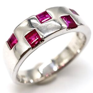 1円〜!!SEIKO jewelry(セイコージュエリー)▼K18 天然ダイヤモンド/天然ルビーリング▼N約6.3g 約15.0号 ruby ring指輪 EF9/EF9S495