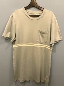 Beams ビームス 半袖Tシャツ XS 水色 made in USA ポケットTシャツ