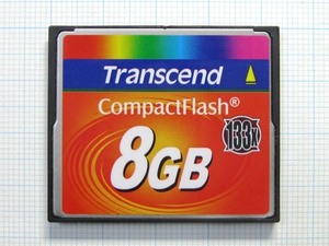 ★Transcend コンパクトフラッシュ ８ＧＢ 中古★送料８５円・１８５円