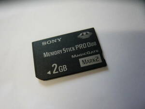 動作保証！SONY Memory Stick PRO Duo 2GB MAGICGATE MARK2