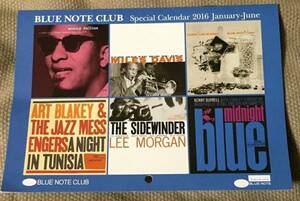 BLUE NOTE CLUB◆2016年1月～6月カレンダー◆アルバムカバー