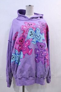 LAND by MILKBOY / GUMMIES HOODIE パープル I-24-09-22-035-MB-TO-HD-ZI