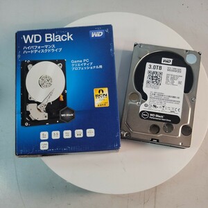 WD BLACK Western Digital SATA 3.5インチ HDD 3TB WD3003FZEX 使用時間少ない 中古作動品 管理番号 2407235