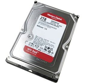 【中古パーツ】3.5 SATA 2TB 1台 正常 WDC WD20EFAX 使用時間7711H■ HDD5250