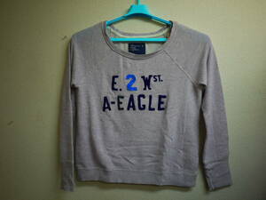 【Sale 長期保管】NY/新☆American Eagle Outfitters/アメリカンイーグルアウトフィッターズ☆ トレーナー/レディースLサイズ