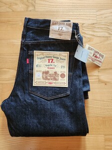 送料込■BIG JOHN ビックジョン　M1803 17oz HEAVY GAUGE JEANS 特濃ピュアインディゴ　ジーンズ　USAコットン 岡山県児島製　W38