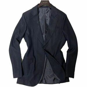 【伊】エンポリオアルマーニ スタイリッシュジャケット ブラック 48/L 美品 イタリア製 D191