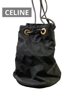 美品　CELINE セリーヌ ナイロン　巾着　ミニリュック　サークル　ミニバッグ