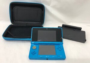 ★【USED/動作未確認】任天堂 3DS Nintendo アクアブルー CTR-001 本体 充電台 充電ホルダー CTR-007 本体ケース