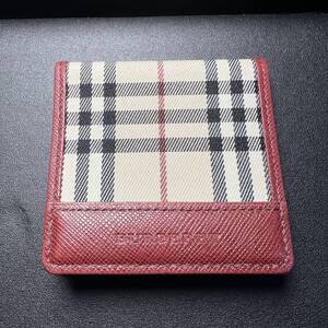 1円　美品　バーバリー　BURBERRY コインケース　チェック柄