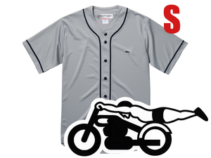 胸スピードアディクト BASEBALL SHIRT GRAY S/グレーベースボールシャツyankeesヤンキースユニフォームビンテージ古着vintage野球ウェア