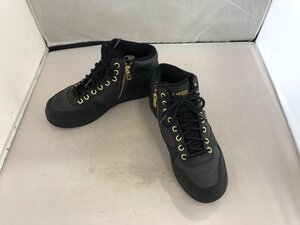 【VANS】バンズ　レディス　ハイカットスニーカー　ブラック　レザー　SY02-F31