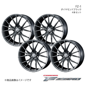 F ZERO/FZ-1 CX-5 KF系 アルミホイール4本セット【19×8.0J5-114.3 INSET48 ダイヤモンドブラック】0038973×4