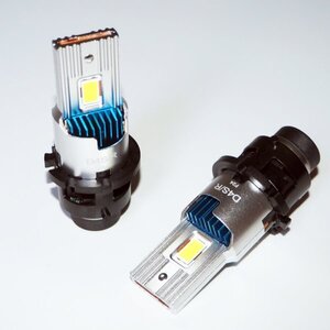 ヴォクシー ノア 70系 ZRR70 ZRR75 (H19.6～H25.12) 純正HID交換用 D4S 新型 LEDヘッドライト バルブ 無加工 明るさ光量UP