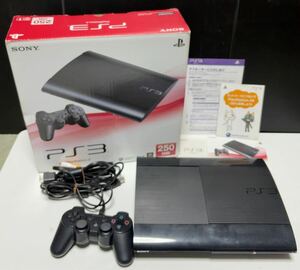 PlayStation3 250GB チャコールブラック PS3 本体 CECH-4000B 取扱説明書 箱付き