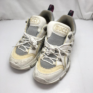 【中古】GUCCI トレックスニーカー サイズ7 ホワイト[240091363751]