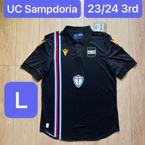 正規品☆UCサンプドリア23/24サードユニフォーム☆Lサイズ☆macronマクロン☆UC Sampdoria 23/24 3rd