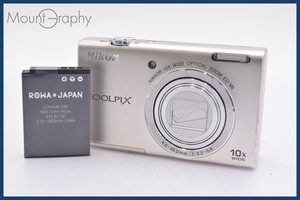 ★極上美品★ ニコン Nikon COOLPIX S6200 10x バッテリー付属。 同梱可 #yk253