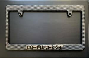 【希少】プジョーPEUGEOTナンバーフレーム☆106 108 206 207 208 306 307 308 406 407 408 508 1007 2008 3008 5008 RCZ　