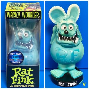 FUNKO ファンコ Rat Fink ラットフィンクWACKEY WOBBLER フィギュア ボブルヘッド ボビングヘッド アメリカン ICE FINK 新品 No.V