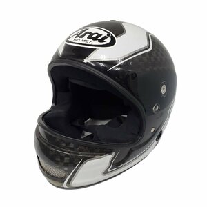 Arai アライ 競艇 ボートレース カーボンヘルメット サイズXS 53-54cm 　ヘルメット　ホワイト×ブラックカーボン