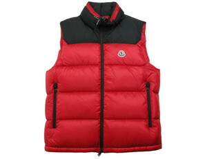 サイズ4■新品 本物保証■モンクレール/OPHRYS GILET/フード付きダウンベスト/ジレ/DOWN VEST/メンズ/MONCLER/455/赤/レッド系xブラック