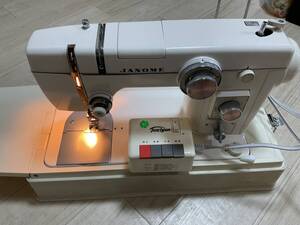 JANOME 802 ミシン 通電確認！ 針上下動作確認！美品！