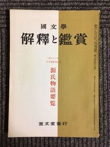 国文学　解釈と鑑賞　第22巻10号　昭和32年10月特集特大号 / 源氏物語要覧