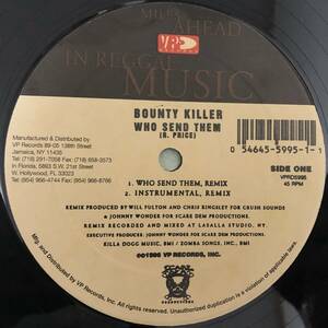 DANCEHALL REGGAE HIPHOP / BOUNTY KILLER / WHO SEND THEM REMIX (NAS - IF I RULED THE WORLD TRAX使用）