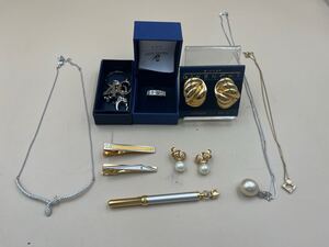 ブランド アクセサリー まとめ GIVENCHY SWAROVSKI 4℃ ダンヒル イヴ・サンローラン ニナリッチ ミキモト ネックレス タイピン イヤリング